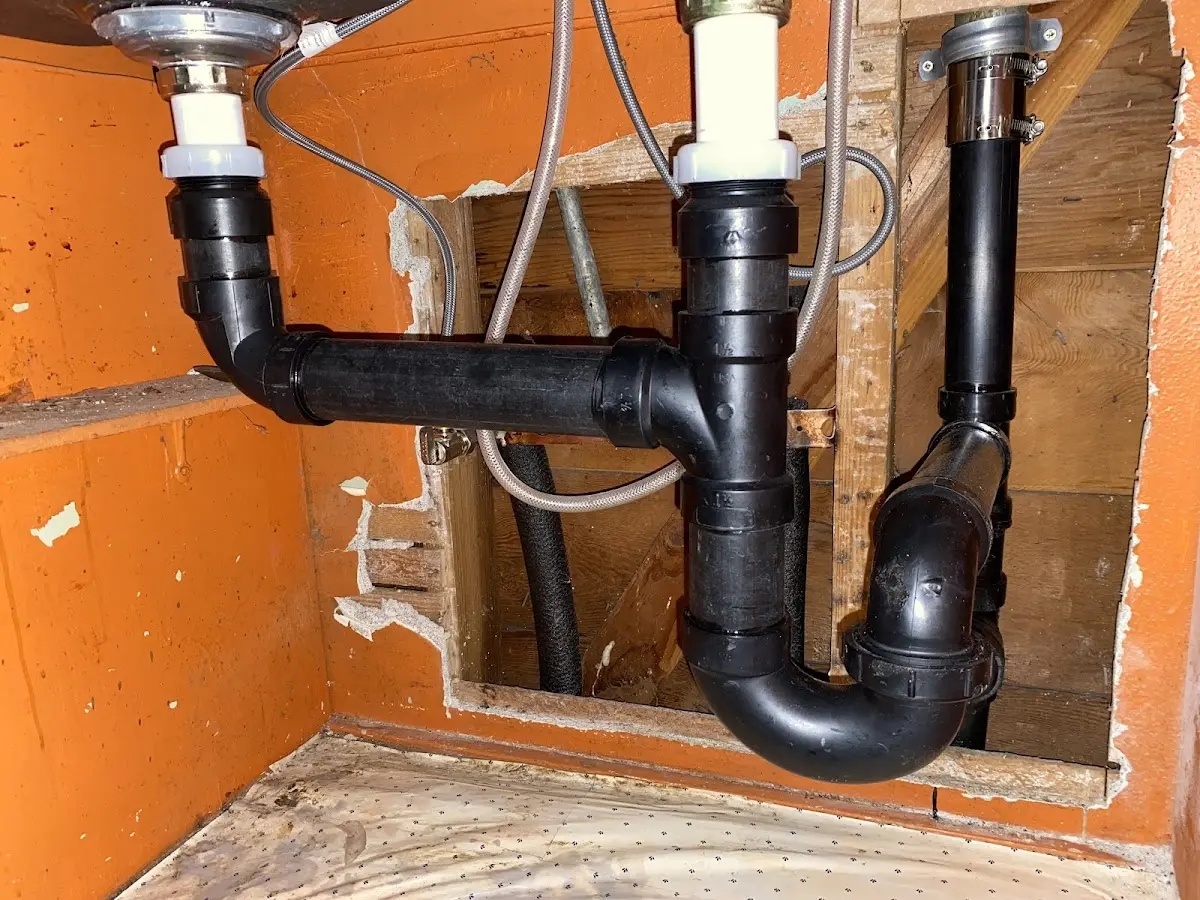 Professional Repiping Services equipment and tools on the job in Goshen